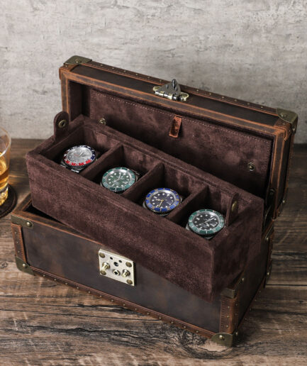 4-Slot Watch Box