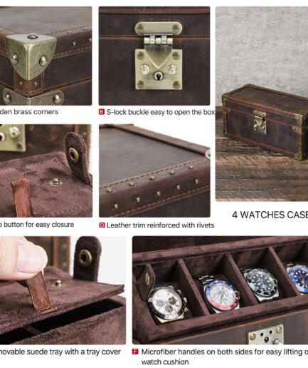 4-Slot Watch Box